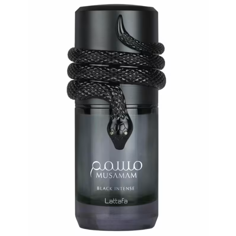Musamam Black Intense Lattafa Perfumes Eau de Parfum - Perfume Unissex 100ml