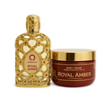 Kit Presente - Royal Amber Orientica Perfumes Eau de Parfum 100ml + Pasta Hidratante 200g