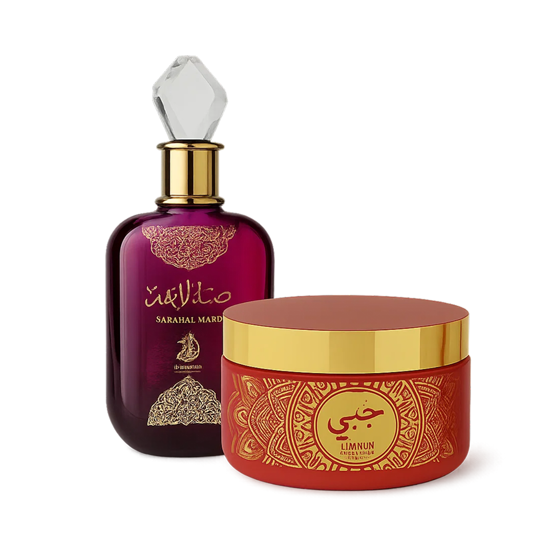 Kit Presente -  Sabah Al Ward Al Wataniah Eau de Parfum + Pasta hidratante 200g