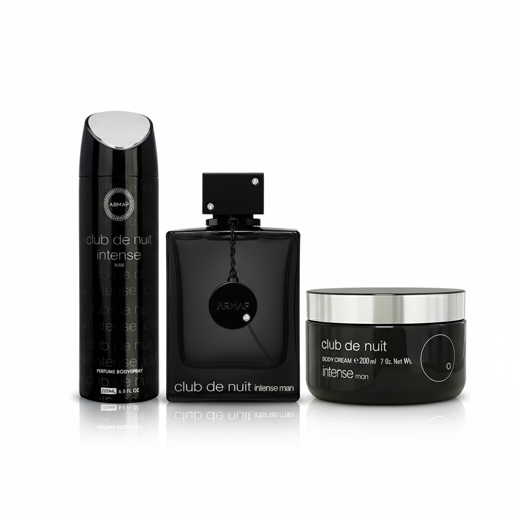 Kit Presente Perfume Club De Nuit Intense Man 100ml+ Deo Corporal 200ml + Pasta Hidratante 200g